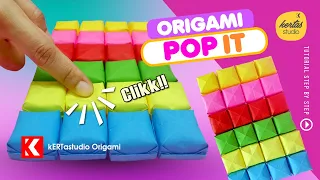 KERTAS ORIGAMI POP IT - CARA CEPAT MEMBUAT ORIGAMI POP IT KEREN - BEST ORIGAMI ANTISTRESS DIY