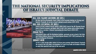 Policy Forum: The National Security Implications of Israel’s Judicial Debate