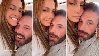 Jennifer Lopez cuddles husband Ben Affleck in first TikTok together