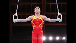 China's Liu Yang wins the men's gymnastics rings gold at Tokyo 2020