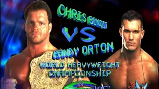 wwe 2004 Summerslam Randy Orton vs Chris Benoit World heavyweight champion