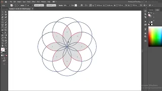 How To Make Flower Line Art In Adobe Illustrator || Graphic Design