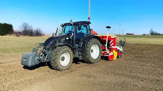 Siew pszenicy 2022 | Valtra N135 & Pottinger Vitasem 302 ADD & Pottinger Lion 303