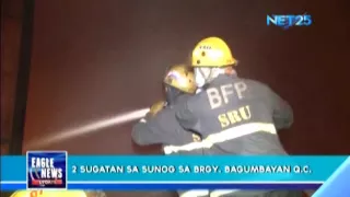 QC fire injures two