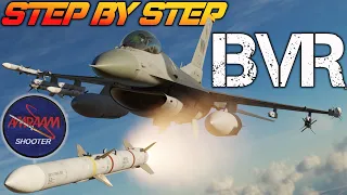 DCS F-16C Viper BVR Engagement Step By Step Walkthrough & Tutorial!