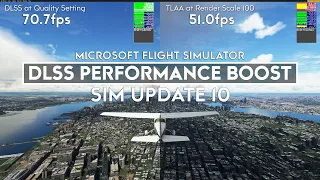 Microsoft Flight Simulator - Just How Much Has DLSS Helped? (TESTED Sim Update 10)