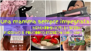 UNA MAMMA SEMPRE IMPEGNATA 🫣MERCATO•SVUOTA LA SPESA•PRIMARK•POMODORO FRESCO•SI FA TUTTO CON AMORE🫶