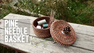 How to Make a Pine Needle Basket || DIY Beginner Tutorial