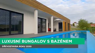 Prohlídka luxusního bungalovu s bazénem | Dřevostavba roku 2020 | RD Rýmařov