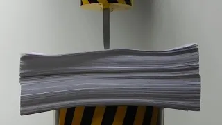 100 TONS PRESS VS 1000 SHEETS OF PAPER #HydraulicPress