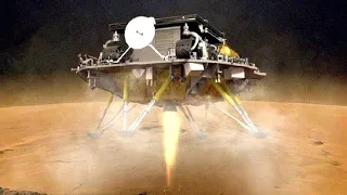 Китай на Марсе / Первые кадры приземления (Тяньвэнь-1)