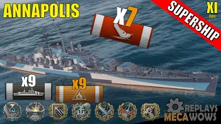 SUPERSHIP Annapolis 7 Kills & 337k Damage | World of Warships Gameplay