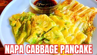Napa Cabbage has never tasted this CRISPY & JUICY! Napa Cabbage Pancake (Baechujeon) [배추전]
