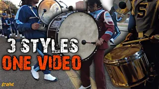 3 HBCU DRUM STYLES 🔥....