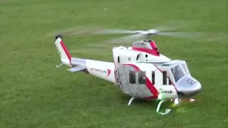 RC Heli Turbine Bell 412 Skydive Dubai 2.4m With JetCat PHT 3 XL