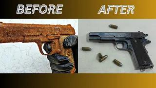 Restoring and test firing a 1914 Colt M1911 US Army pistol.