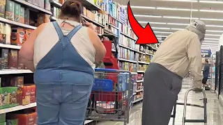 Old Fat Man Farts on The People of Walmart Part 4 (Farts of Furry!)