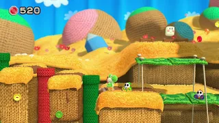 WORLD 1 | Yoshi's Woolly World | Walkthrough, Gameplay, No Commentary, Wii U