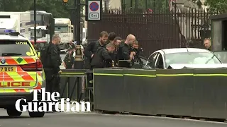 Houses of Parliament: armed police swoop on crashed car