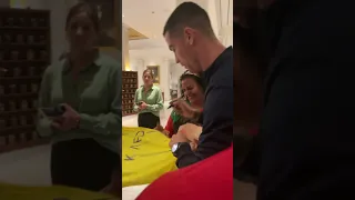 Rencontre avec la légende Cristiano Ronaldo la veille de Portugal Liechtenstein 16/11/2023 😀😀😀