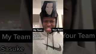 My team vs your team ( Naruto vs Dragon Ball Edition)