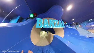 NEW Dueling Rocketblast Water Slide ‘Banzai’ | Aqualibi Belgium | POV 2023