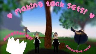 Making tack sets! Ep 1 || Credits: @LemonPlaysRoblox (Sub to her || Wild horse islands