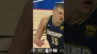 Nikola Jokic with the MOST CASUAL No-Look pass you will EVER see!👀 #shorts