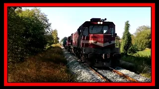 DE22071 + DE22051(Sevk loko); Cevher Treni. Km: 364+899 / Ore Train, Kayıkçılar Stop