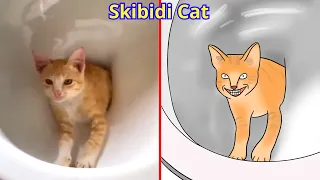 😂Cat Memes: Skibidi Toilet Cat and Funniest Dogs (updated) 😅 Trending Funny Animals 😹