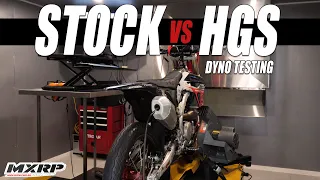 DEVELOPING MY RACE BIKE || 2022 CRF450 Stock Pipe vs HGS System DYNO TESTING + SUSPENSION | MXRP