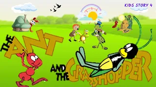 The Ant & The Grasshopper/kids story4/courage/careless/kidsmotivational video/value of preparation🐜🐜
