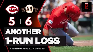 Cincinnati Reds Lose Another 1-Run Game and Series to San Francisco Giants | CBOX Reds | Game 40