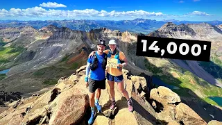 Summiting Mt Sneffels in Colorado - Audrée's First 14er!