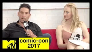 Jon Bernthal & Deborah Ann Woll on 'The Punisher' | Comic-Con 2017 | MTV