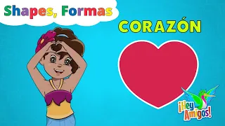 Sing & Learn Shapes in Spanish & English: Interactive Bilingual Kids Song | Hey-Amigos.com