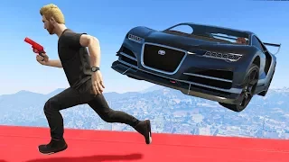 【DE JuN】GTA 5 - 死亡跑酷衝撞賽!! ( 歡樂時刻 )