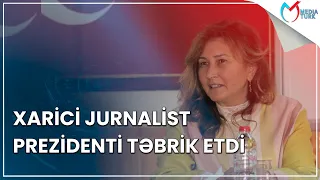 Məşhur xarici jurnalist - Aynur Tattersal İlham Əliyevi təbrik etdi - Media Turk TV