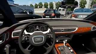 Audi A6 3.0 TFSI quattro - City Car Driving [Logitech G29] gameplay POV Drive