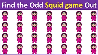 HOW GOOD ARE YOUR EYES #6 l Find The Odd Squid Game Out lEmoji Puzzle Quiz |Brain Quiz | #Squid Game