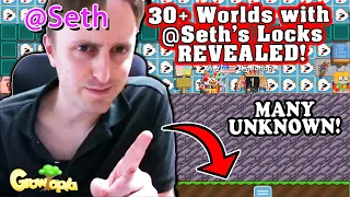 He Found @Seth's Secret Locks! 30+ Worlds with Seth 's Locks Revealed! |  Growtopia