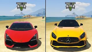 Gta 5 Lamborghini Revuelto Car Vs Gta 5 Mercedes-Benz AMG GT R Car - Which Is Best?