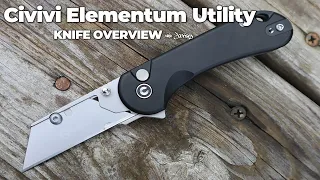 Civivi Elementum Utility Folding Knife 5-Minute Overview | Jimping with Jacrispy