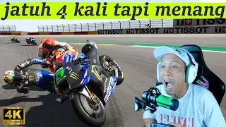 motogp game play crash❗marquez jatuh tapi podium satu❗motogp 2022 gameplay crash❗motogp game marquez