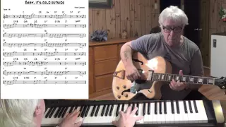 Baby, It's Cold Outside - Jazz guitar & piano cover ( Frank Loesser )