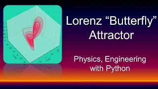 Draw butterfly wings in Python| Lorenz Attractor - chaos theory