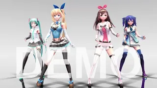 Poker face - Lady Gaga (dance cover by Asakura Misaki, Kizuna AI, Miku Hatsune, Mirai Akari)