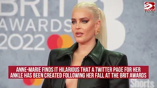 Anne-Marie hilariously reacts to Twitter account for her ankle after BRITs stage fall