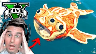 CAÇANDO o GIGANTE MONSTRO do MAR no GTA 5 !