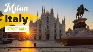 [4K] Day Walking in Milan ITALY Fashion District | WALK AROUND